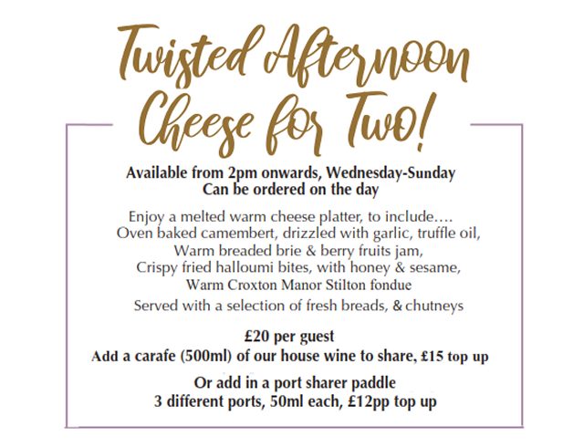 Twisted Spoon in Town - Cheese for two banner
